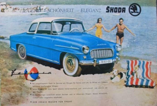 Skoda Felicia 450 Convertible Modelprogram 1957 Carbrochure (7107)